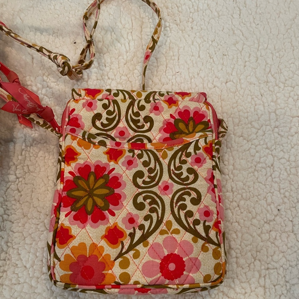 VERA BRADLEY Bundle Folkloric Quilted Campus Backpack + Crossbody | GUC - Picture 6 of 11